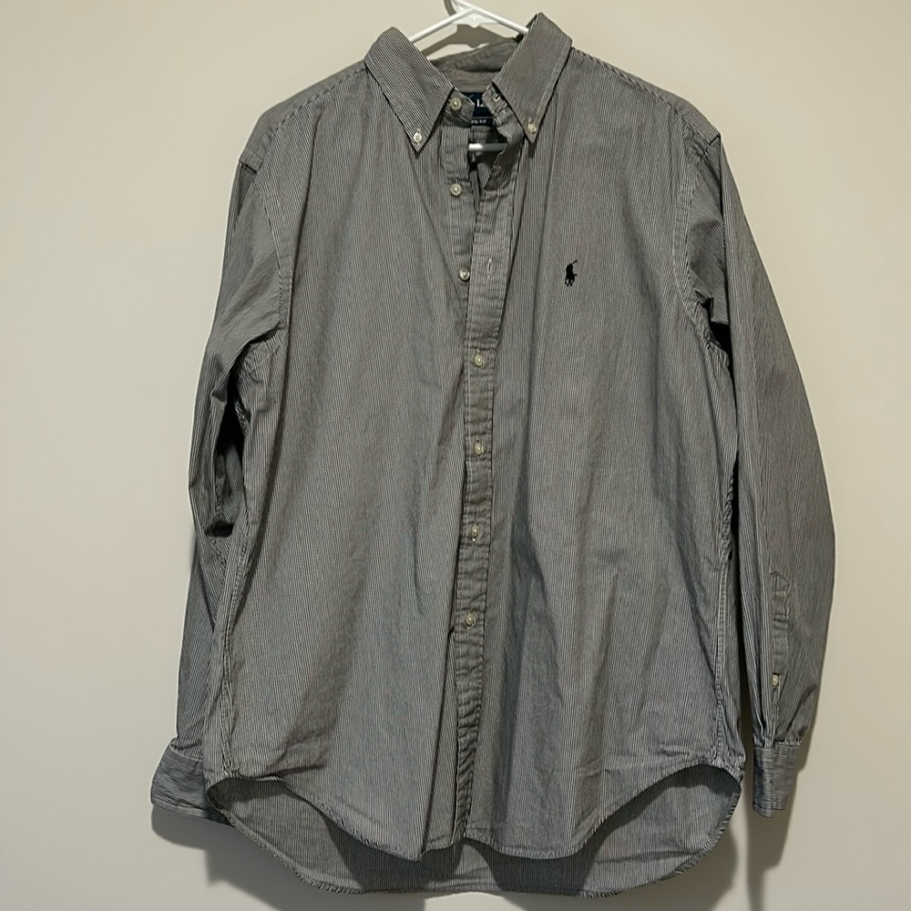 Men’s pinstripe button-down by POLO Ralph Lauren